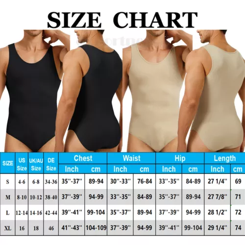Herren Schlankheitsunterwäsche Bauchkontrolle Body Shaper Hi-Kompression Skinny Body - Bild 22 von 26