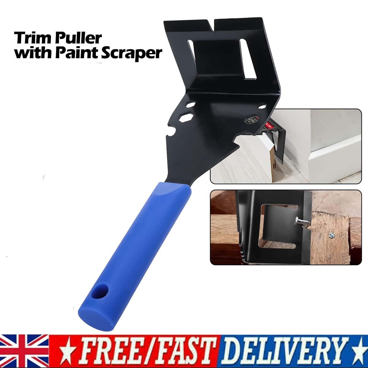 Trim Puller Removal Multi-Tool Kit For Baseboard Molding Siding Flooring Removal