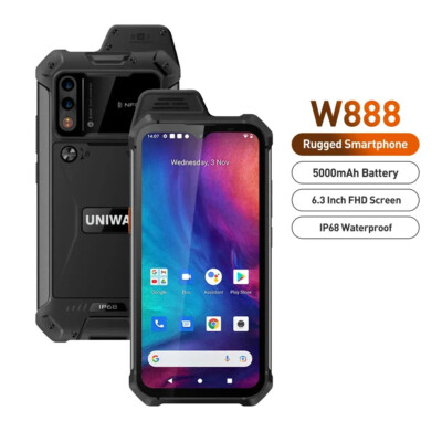 UNIWA W888 4G Android 11.0 Smartphone Walkie Talkie Mobile Radio 4GB+64GB 6.3''