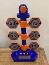 Nerf Bulls Eye Digital Target With Lights Sounds LCD Screen 6 Targets TESTED