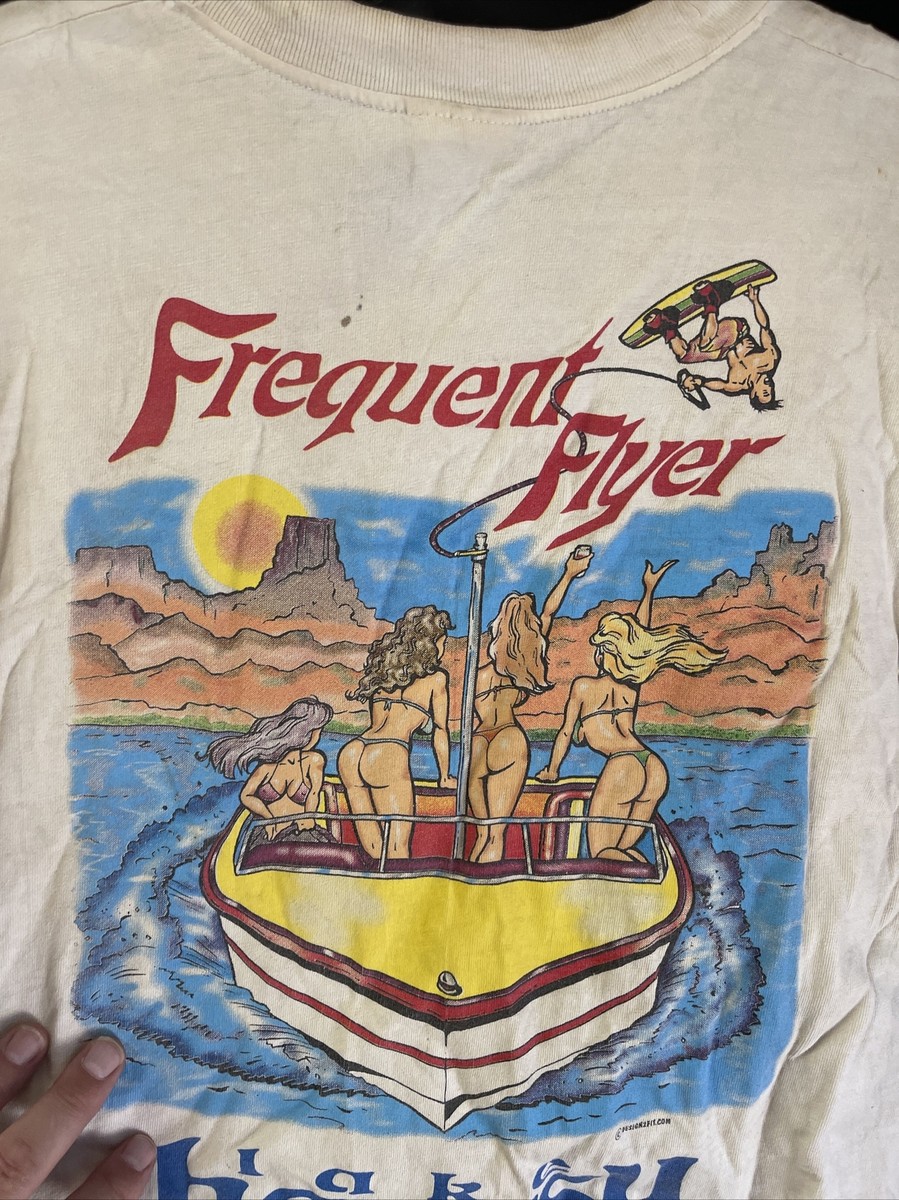 Vintage 80s Lake Havasu Arizona Wakeboard Girls T Shirt Men