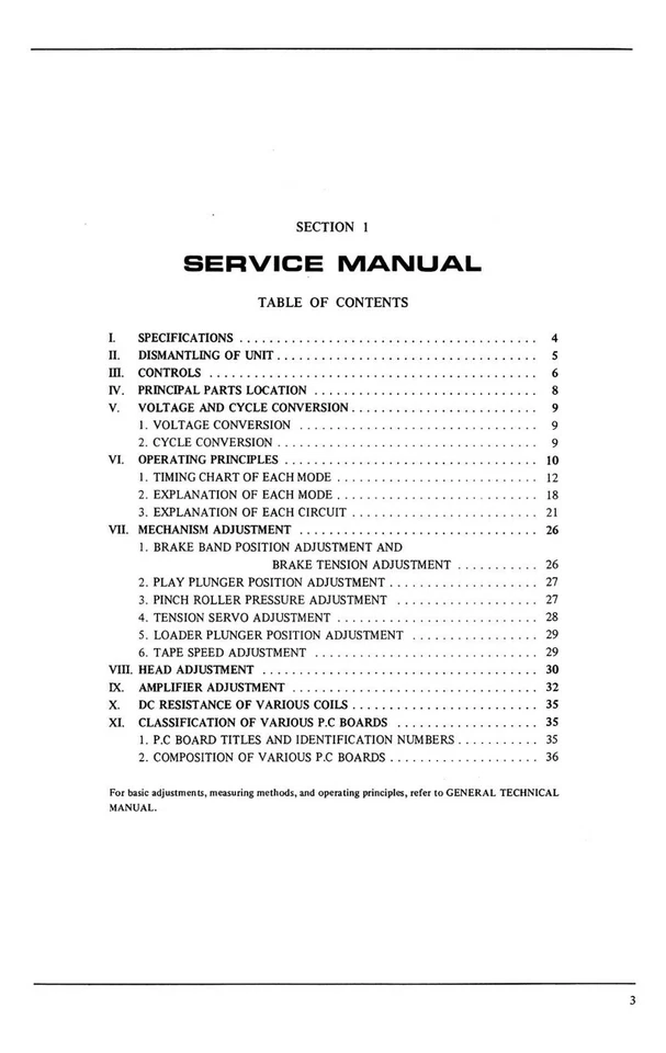 77 Reel to Reel Tape Recorder SERVICE MANUAL Akai GX-77 GX77 - Image 3 of 4