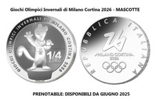 ITALIA 2025 GIOCHI OLIMPICI MILANO CORTINA MASCOTTE DA 1/4 EURO 0,25