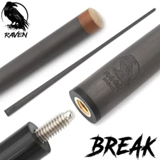 RAVEN Carbon Fiber Pool BREAK Cue - Shaft (13mm, 29") 3/8-14, Fits Cuetec Avid