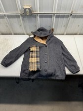 Authentic Mackintosh Vestcoat Coat Hooded Wool Made In USA Original Vintage