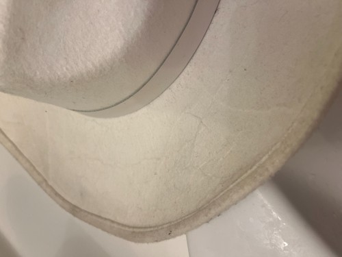 Chapeau cowboy Disney Legend of The Lone Ranger white Hat very used Movie 2013 - Photo 10/22