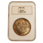 1887 *P* Morgan Silver Dollar NGC MS64 GENERATION 4 **FATTY**FREE SHIPPING 558
