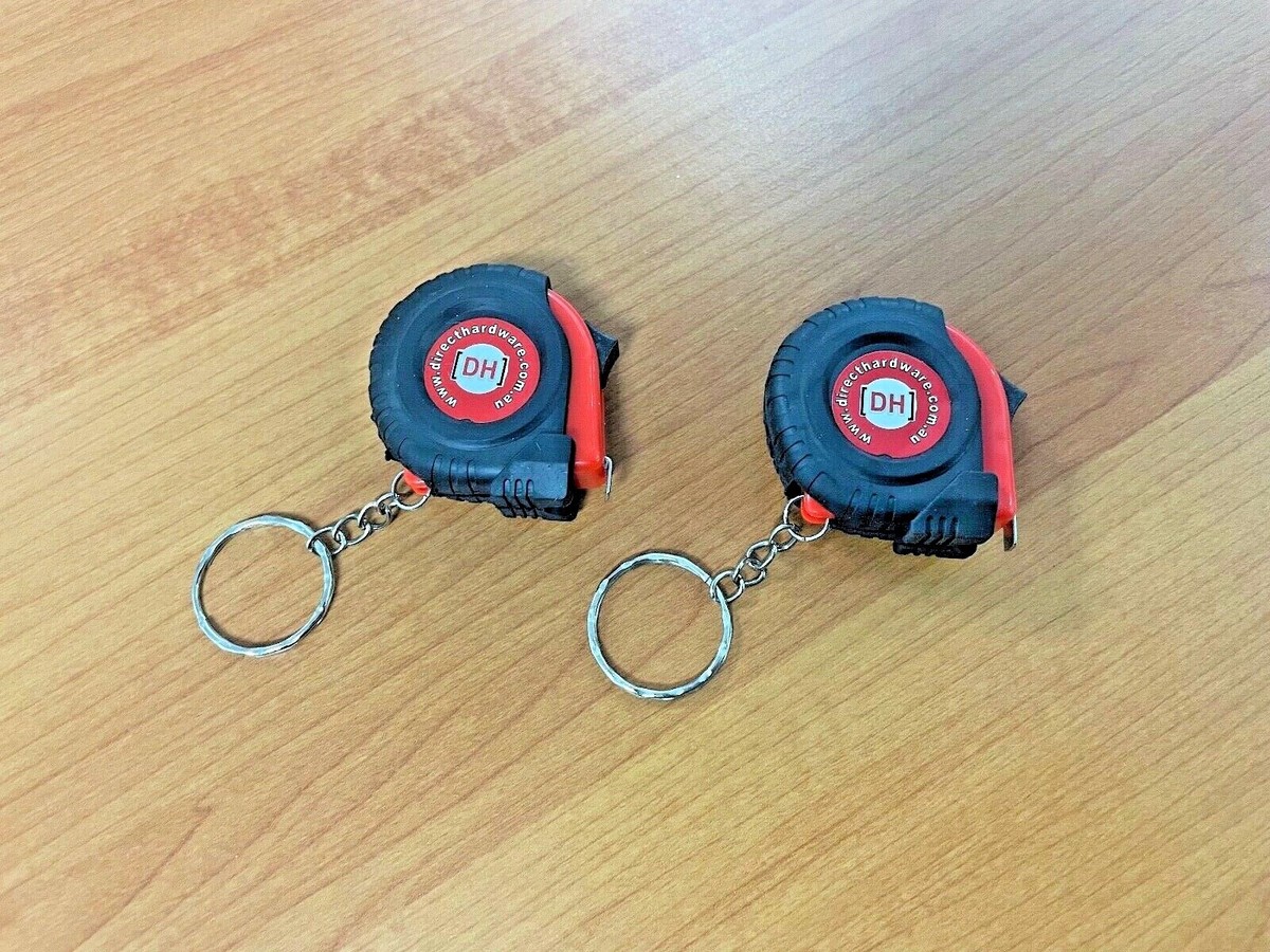 x2 1m Mini Retractable Tape Measure Keyring Key Chain Measuring