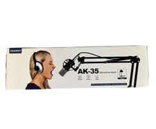 Recording Studio Mic Microphone Stand Adjustable Compact Ak-35 Boom Arm NIB