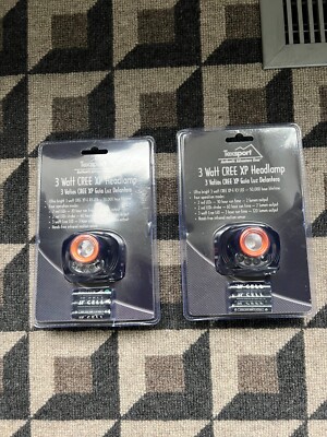 Texsport LED Two Packages Headlamp 3-Watt CREE XP Water Resistant - 120 Lumens