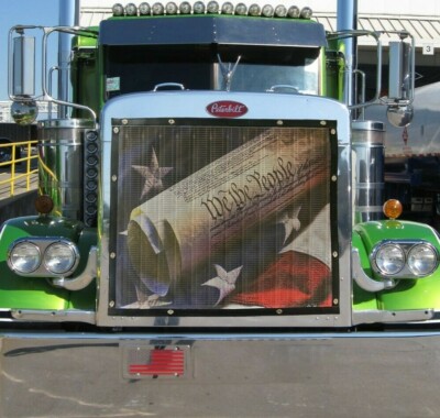 Designer ''We The People'' Mesh Bug Screen - All Make/Model/year Semi s Supported!