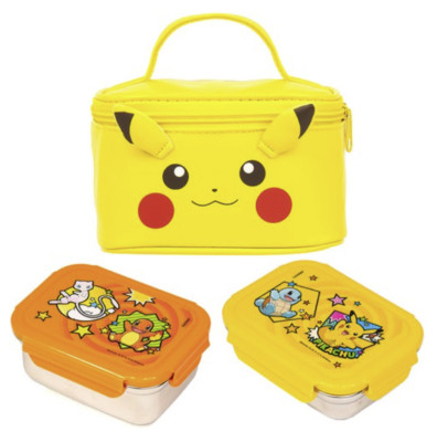 Pokemon Double Lock Stainless Steel Lunch Box -Lunch Bag, 2 LAYER / Tracking