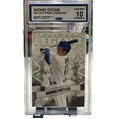 shohei ohtani 2023 Leaf prized legends #20 CCG GEM MINT 10 | eBay