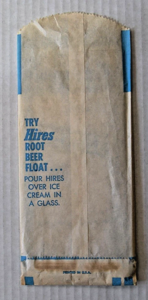 6 bolsas de sándwich de papel originales HIRES ROOT BEER "Excelente con comida" en saco Foto 2 de 4