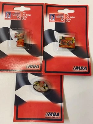 Michael Schumacher Formel1 Pin 3er Set, F1 Anstecker, Anstecknadel
