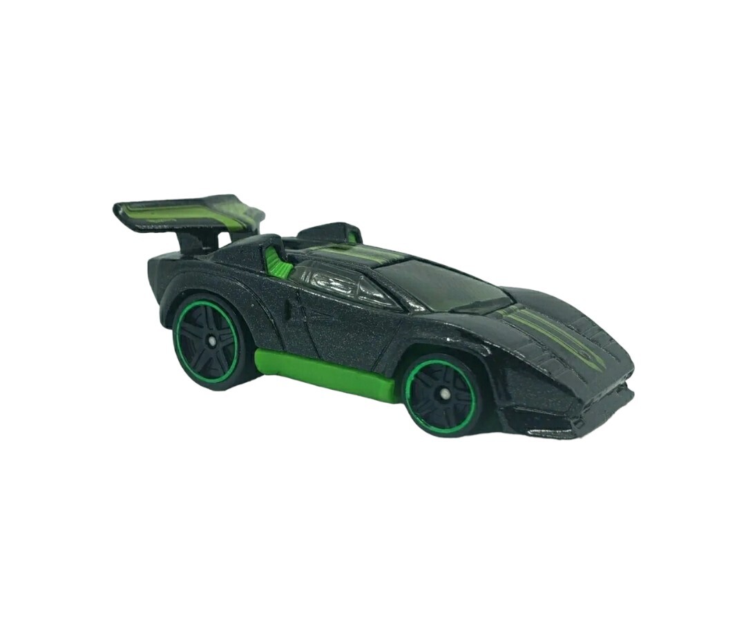 Hot Wheels Lamborghini Countach 2004 Green/Black 1/64 Diecast Car