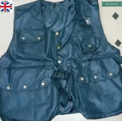 Gilet De Fauconnerie Et Chasse Marron - Entièrement Ajustable, Toutes Tailles - Neuf, Complet Avec Poches