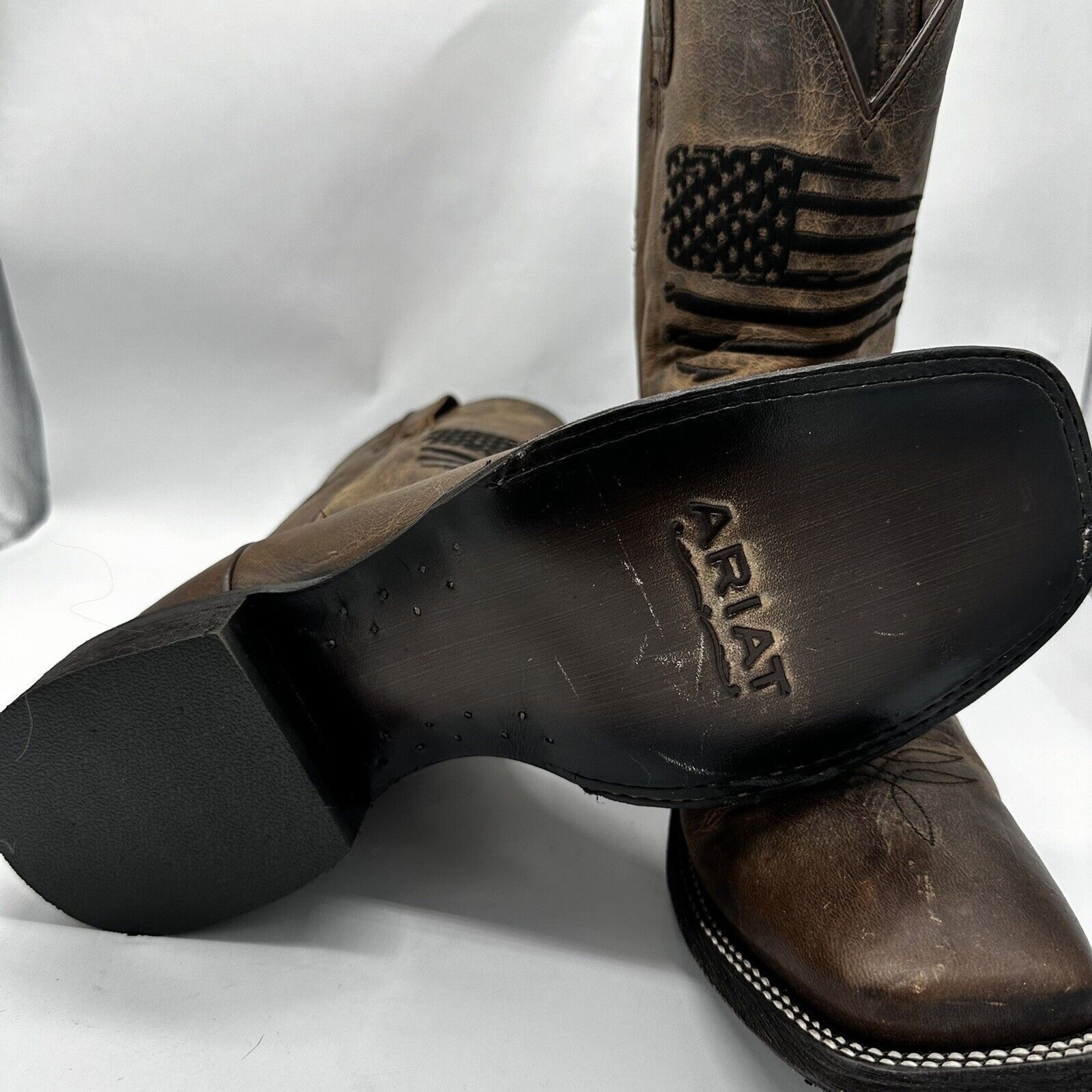 Ariat® Men's Circuit Patriot Weathered Tan Boots 10029699 image 6
