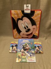 Mickey Mouse Bundle- Reusable Bag, Cards  Coloring Book New Free Shipping