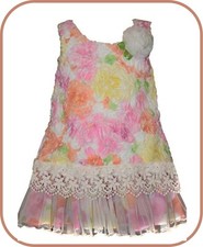 NWT Bonnie Jean Floral Tea Dress 6