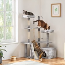 Multilevel Cat Tree Tower Direction Changeable Sisal Scratching Posts 53.5in