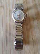 Vtg Oscar De La Renta Watch Women 24mm Gold Tone Needs Battery