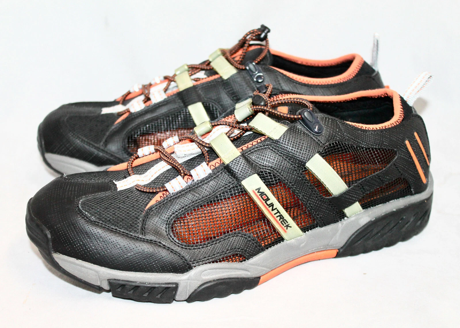 MOUNTREK Gerald Mesh Watersport Athletic Shoe Sneaker Men Size 13M Black Orange