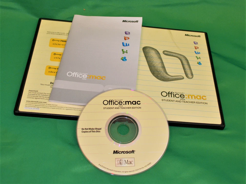 MS Office MAC 2004 Student Und Lehrer Edition 3 Computer/3 Benutzer Voll Retail - Bild 1 von 1