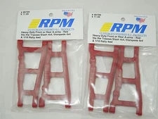 RPM TRAXXAS SLASH STAMPEDE RUSTLER 4X4 RED Front + Rear SUSPENSION A-ARMS VXL