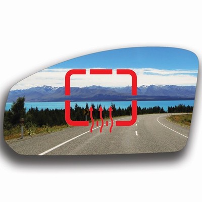 Blau Spiegelglas Links Beheizbar für Nissan Skyline V35 2001 - 2006