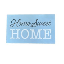 Home Sweet Home Sign Blue Home MDF Tier Tray Shelf Tabletop Decor