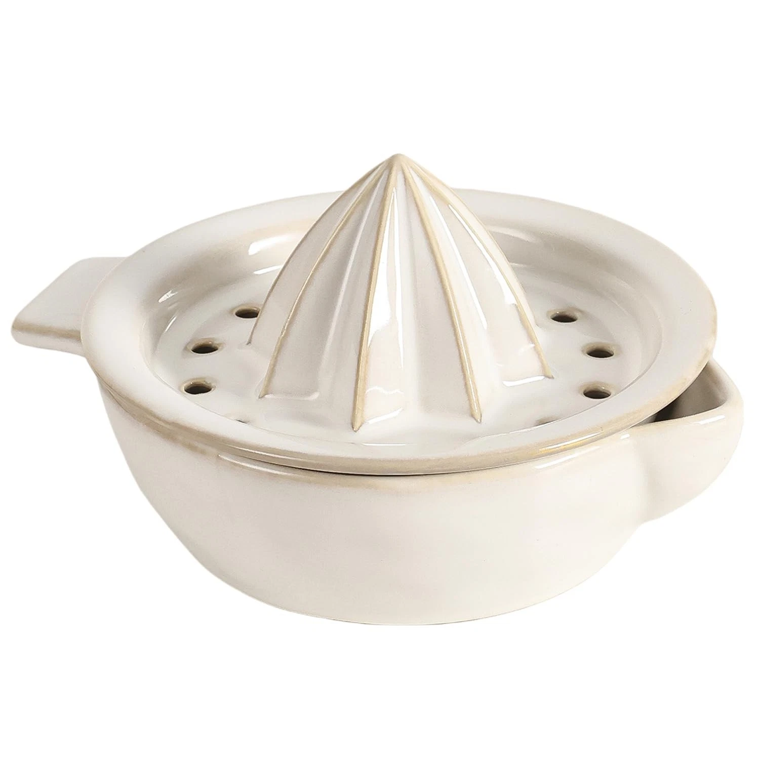 Ceramic Citrus Lemon Orange Juicer Manual Squeezer, Hand Juicer Reamer Rotati...