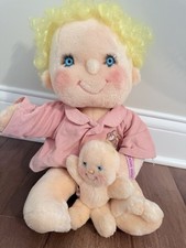Vintage 1984 Kenner Hugga Bunch Doll Precious Hugs w Baby Fluffer w/papers NEW