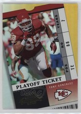 2003 Playoff Contenders Playoff Ticket 136/150 Tony Gonzalez #45 HOF qp4