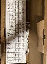 HP 125 Wired Keyboard and Wired Mouse - White New Open Box Free Ship