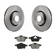 Front Disc Brake Rotors And Semi-Metallic Pads Kit For Saab 9-5 9-3 K8S-100380