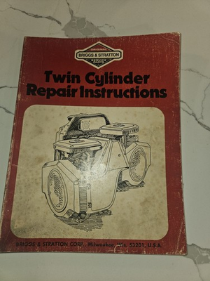 #ad #ad Briggs And Stratton Opposed Twin Service Manual Book $40.00