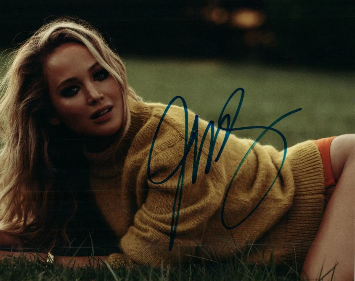 jennifer lawrence autograph products for sale | eBay