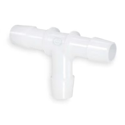 Eldon James T0-4Nk Tee, Pvdf, Barbed1/4In, Pk5