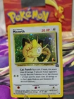 Pokémon TCG Meowth Black Star Promos Holo Card 10 LP/MPCondition CREASE! SWIRL!
