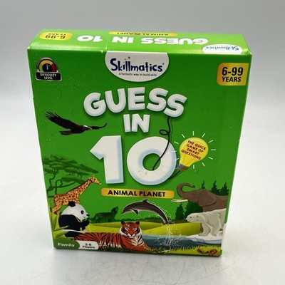 Skillmatics Guess in 10 Board Game - World of Animals - Educational Gift Ages 6+