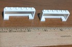 LEGO Soccer Set 3409 Parts Lot of 2 White Windscreen 2 x 6 x 2 w Logos  — photo 3