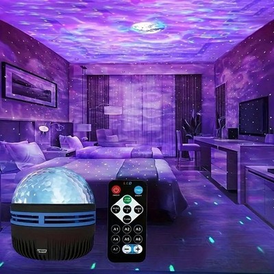 LED Northern Lights Starry Sky Projector Galaxy Night Light Lamp Remote Control