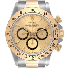 Rolex Daytona Inverted 6 Chronograph Mens Watch 16523 Box Service Card
