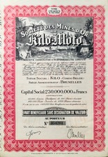 Historische Aktie "Societe Des Mines D'Or De Kilo-Moto" - Für Afrika-Fans!