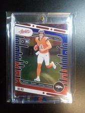 2024 Panini Absolute - Rookies Bo Nix #112 Red & Blue (RC) One Touch Rookie