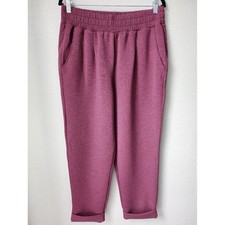 Varley DoubleSoft The Rolled Cuff Pant 25 Size Large In Wine NWT