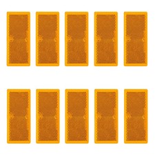 10 x Reflektor Orange 82x36mm selbstklebend A...