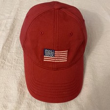 USA Flag & Embroidery Premium 100% Cotton Low Profile One Size 1. Flag-red