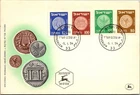 Israel FDC 5.1.1954 Ancient Israeli Coins - Jerusalem - J34237